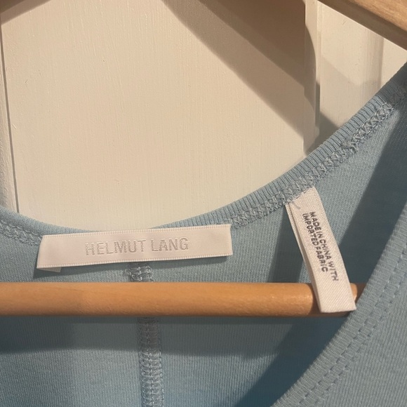 Helmut Lang Baby Blue Fitted Tank Top S - Picture 3 of 6